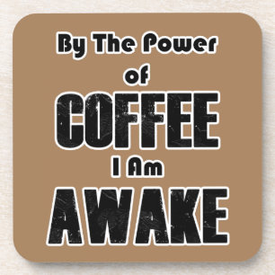 Power des Kaffees Getränkeuntersetzer
