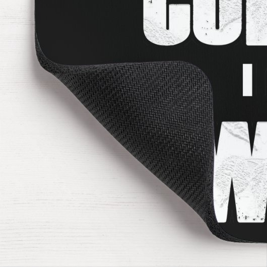 Power des Kaffees (in Weiß) Mousepad (Ecke)