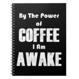 Power des Kaffees (in Weiß) Notizblock