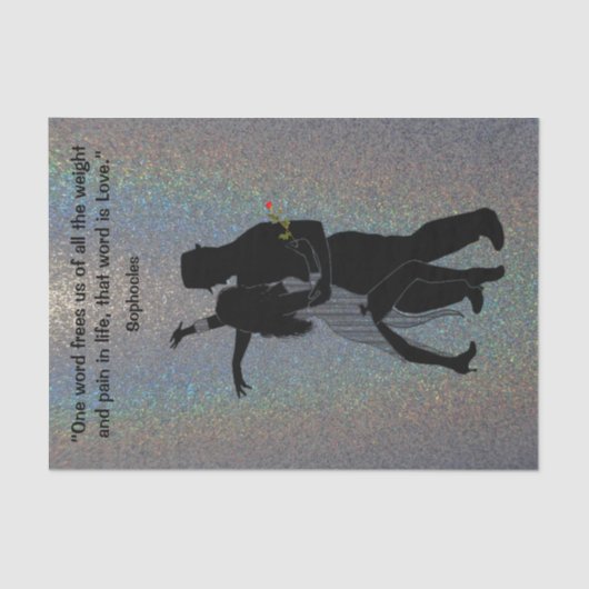 Power des Liebe-Gewebepapiers Seidenpapier (Vorderseite)