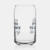 Power des Schweigens - inspirierendes Zitat Dosenglas (Rechts)