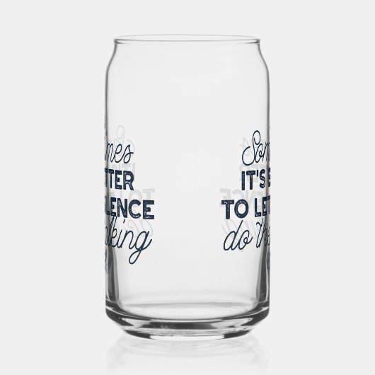 Power des Schweigens - inspirierendes Zitat Dosenglas (Rechts)