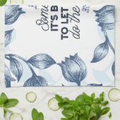 Power des Schweigens - inspirierendes Zitat Geschirrtuch (Gefaltet)