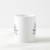 Power des Schweigens - inspirierendes Zitat Kaffeetasse (Mittel)