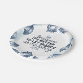 Power des Schweigens - inspirierendes Zitat Pappteller (Schrägansicht)