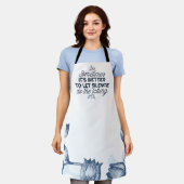 Power des Schweigens - inspirierendes Zitat Schürze (Getragen)