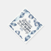 Power des Schweigens - inspirierendes Zitat Serviette (Ecke)