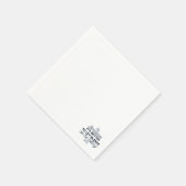 Power des Schweigens - inspirierendes Zitat Serviette (Ecke)