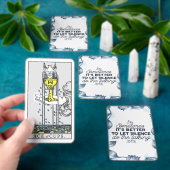 Power des Schweigens - inspirierendes Zitat Spielkarten (InSitu)