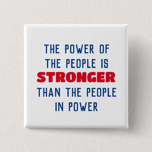 Power des Volkes Button (Vorderseite)