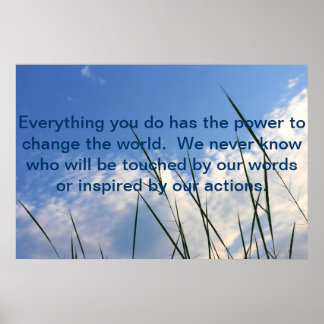 Power, die Welt zu verändern. Poster