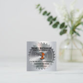 Power-Drill | Metallbürste | Rundsäge Quadratische Visitenkarte (Stehend Vorderseite)