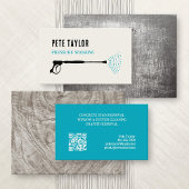 Power-Druckfenster waschen Visitenkarte