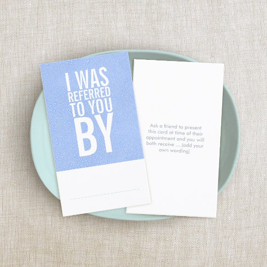 Power/Druckwaschkarte Empfehlungskarte