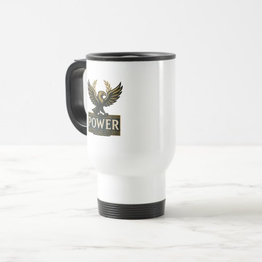 power eagle reisebecher (Vorderseite Links)