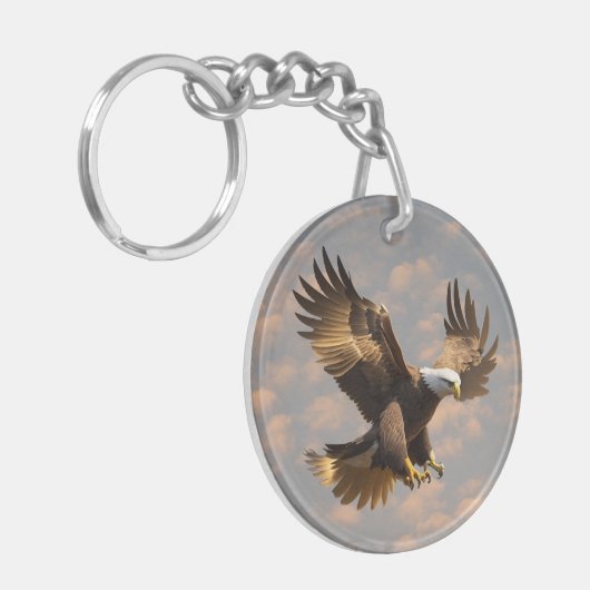 Power Eagle Sky Keychain Schlüsselanhänger (Vorderseite links)