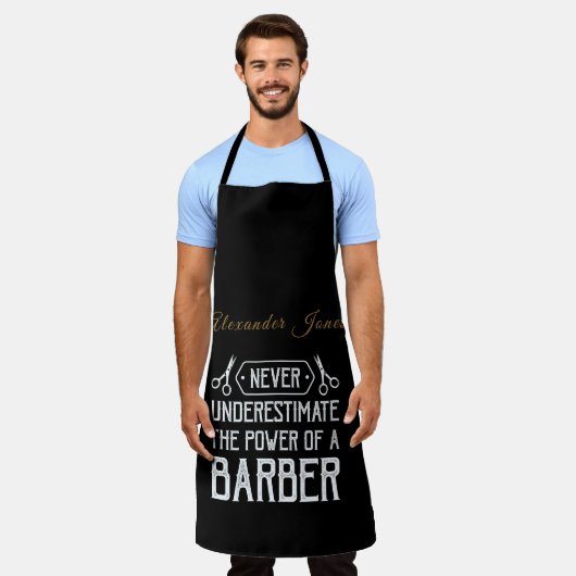 Power einer Barberpersonalisierung Schürze (Getragen)