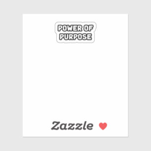 Power eines zielgerichteten, sinnvollen Lebens Aufkleber