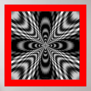 Power Emiting Cross Poster