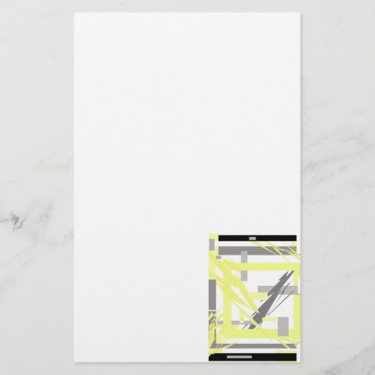 Power Energie Abstrakte Kunst Briefpapier (Vorderseite)