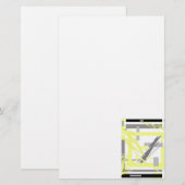 Power Energie Abstrakte Kunst Briefpapier (Vorne/Hinten)