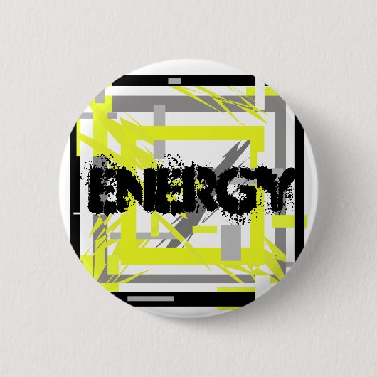 Power Energie Abstrakte Kunst Button (Vorderseite)