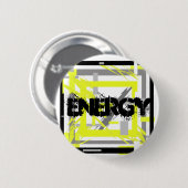 Power Energie Abstrakte Kunst Button (Vorne & Hinten)