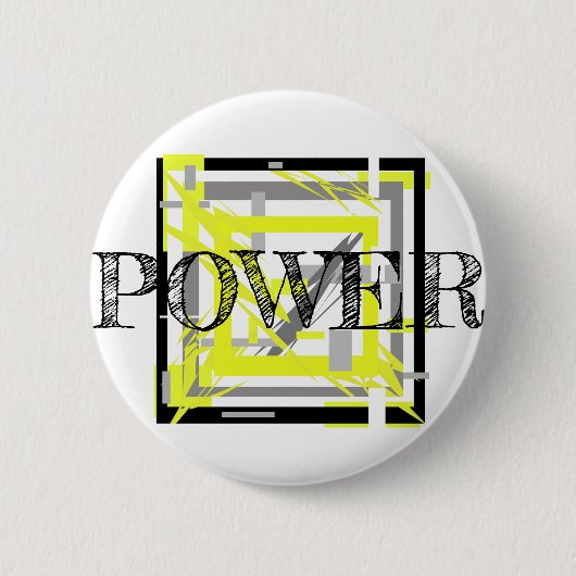 Power Energie Abstrakte Kunst Button (Vorderseite)