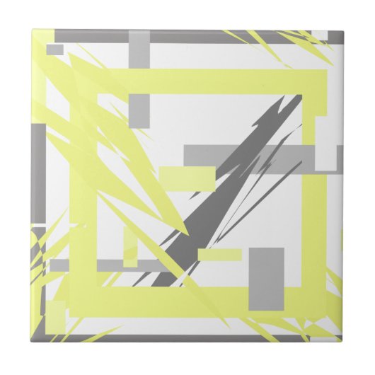 Power Energie Abstrakte Kunst Fliese (Vorderseite)