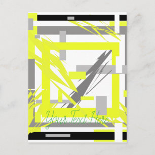 Power Energie Abstrakte Kunst Postkarte