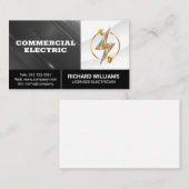 Power Energy Logo | Elektriker Visitenkarte (Vorne/Hinten)