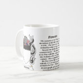 Power-Familien-Wappen Tasse (Vorderseite Links)