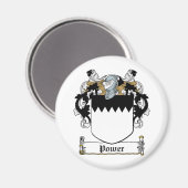 Power Familienwappen Magnet (Vorderseite/Rückseite)