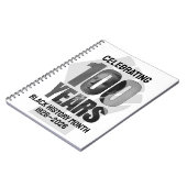 Power Fist BLACK HISTORY MONTH CENTENNIAL  Notizblock (Linke Seite)