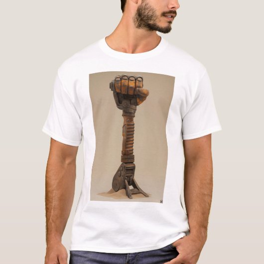 Power Fist Jackhammer 3D Render T - Shirt (Vorderseite)