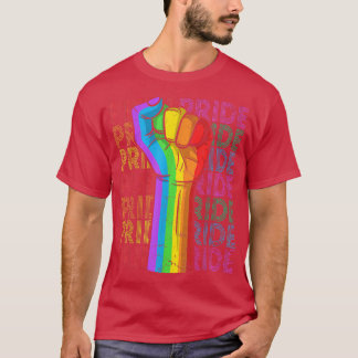 Power Fist LGBT Gay Lesbian Transgender Bisexuell T-Shirt