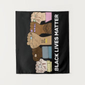 Power Fists / BLM Tapestation Wandteppich (Vorderseite)