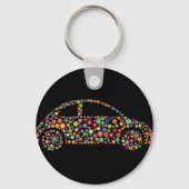 Power für Blume mit Blumenwagen Schlüsselanhänger (Vorderseite)