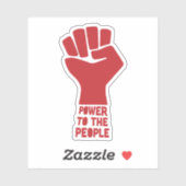 Power für das Volk Aufkleber (Blatt)