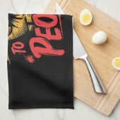 Power für das Volk Geschirrtuch (Viertel Falte)