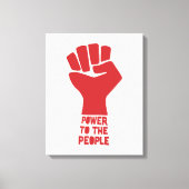Power für das Volk Leinwanddruck (Vorderseite)