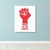 Power für das Volk Leinwanddruck (Insitu (Holzboden))