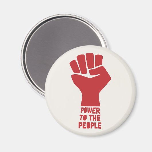 Power für das Volk Magnet (Vorderseite/Rückseite)