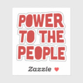 Power für die Menschen Aufkleber (Blatt)