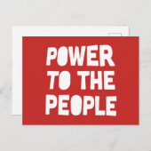 Power für die Menschen Postkarte (Vorne/Hinten)