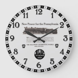Power für die Pennsylvania Eisenbahn 1926 Große Wanduhr