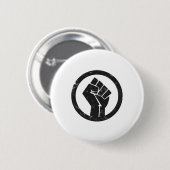 Power für einfache Black Life-Materialproteste Button (Vorne & Hinten)