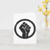 Power für einfache Black Life-Materialproteste Karte (Gelbe Blume)