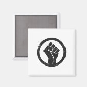 Power für einfache Black Life-Materialproteste Magnet (Vorderseite/Rückseite)