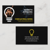 Power für elektrische Blitzgeräte Zuhause Bulb Visitenkarte (Vorne/Hinten)